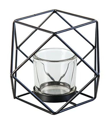 Small Cloud Candle Holder, Black, Length 12 cm, Width 12 cm, Height 12.2 cm on Sale